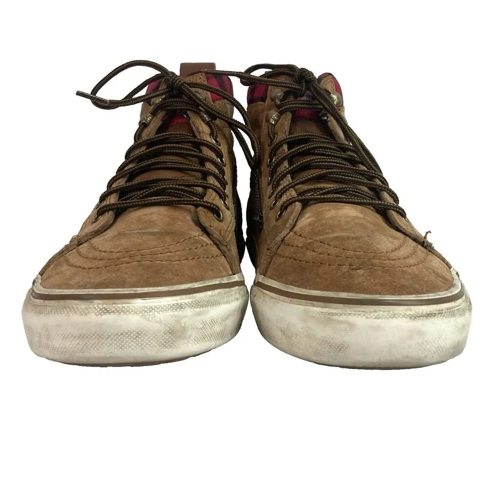 Vans Sk8 Hi Mte Shoes Men’s Sz 10 Glazed Ginger Suede Scotchgard 3M Skate Shoes